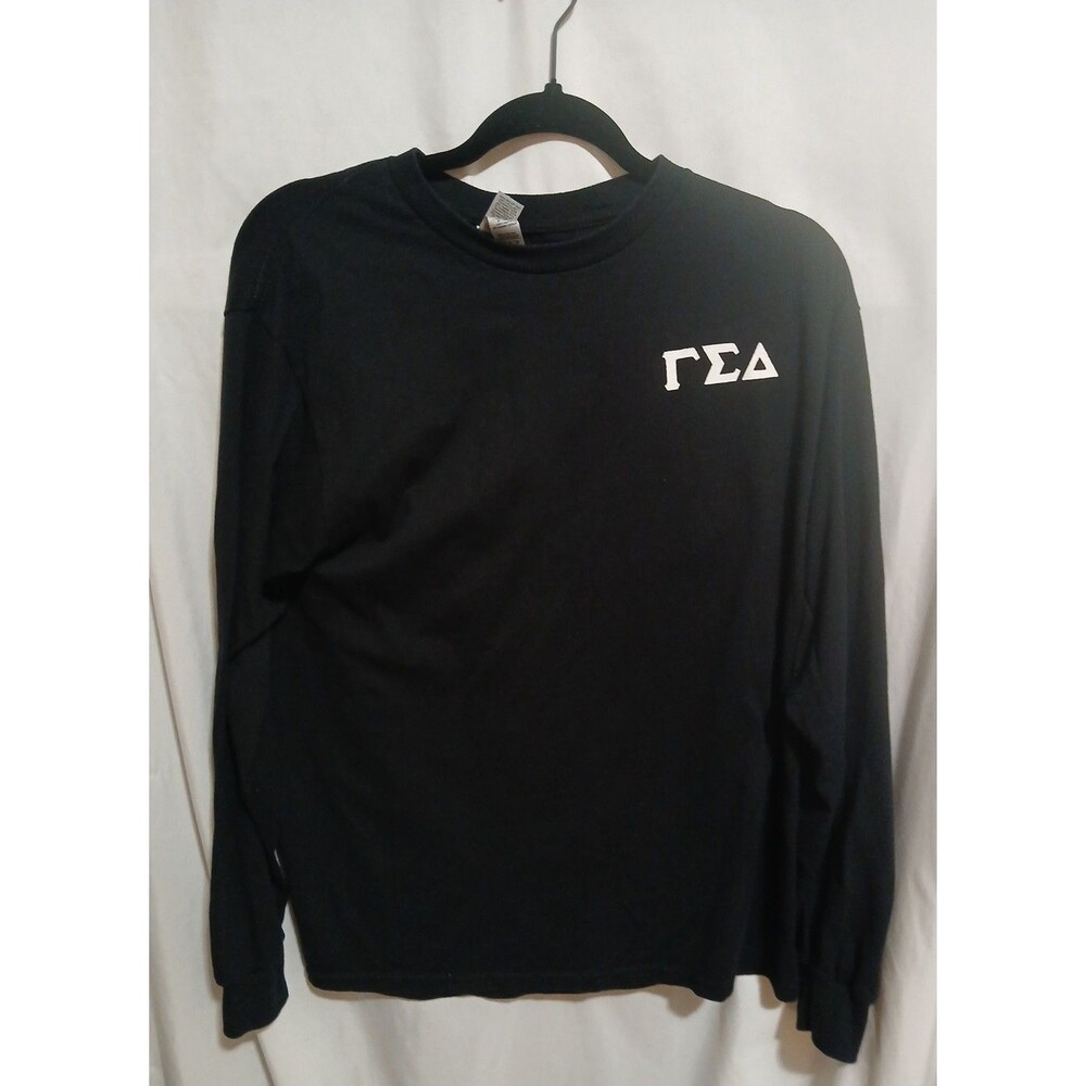 Gildan Long Sleeve Black Shirt Size M